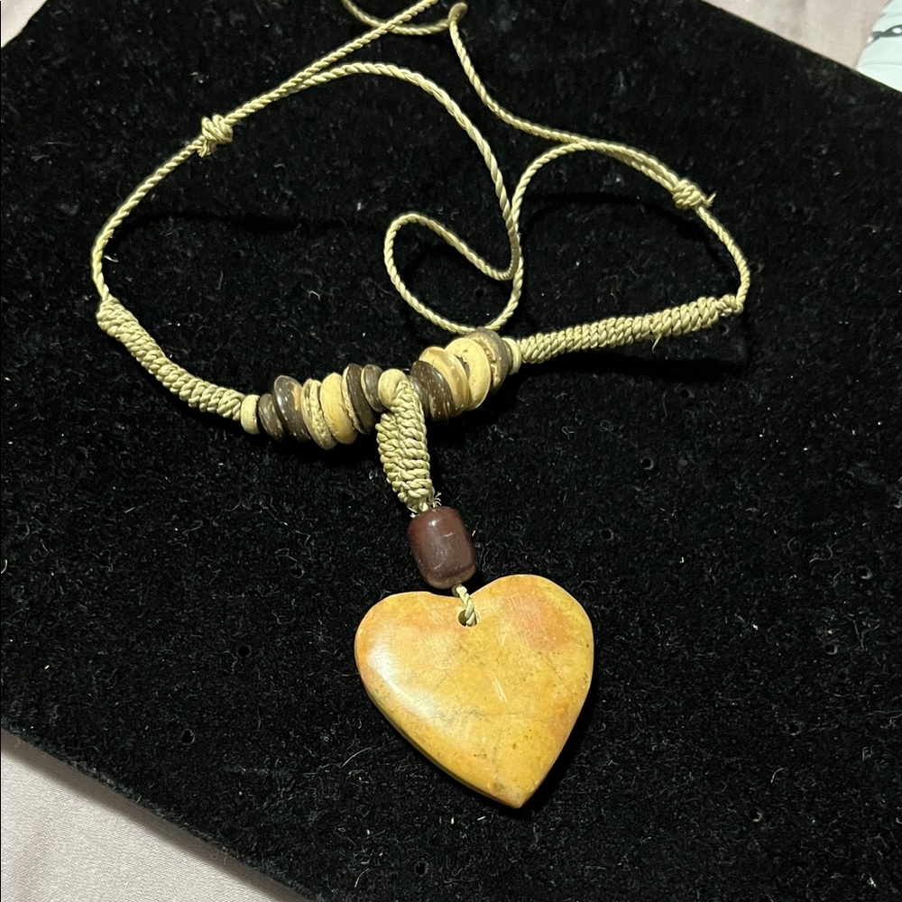 Hand Crafted Earthy Heart Necklace